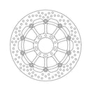 Moto-Master Brake Disc Ducati DesertX 950 2022 Moto-Master Halo Front Left Brake Disc for Ducati Customhoj