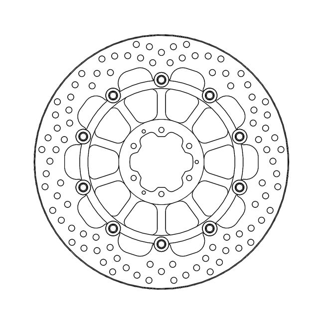 Moto-Master Brake Disc Honda CRF 1000 L Africa Twin 16-20 Moto-Master Halo Front Right Brake Disc for Honda Customhoj