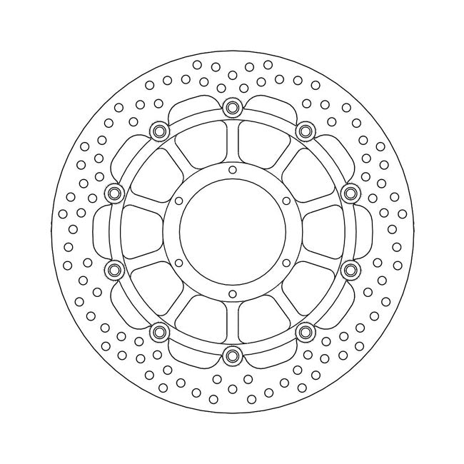 Moto-Master Brake Disc Honda RTV 1000 R 00-06 Moto-Master Halo Front Right Brake Disc for Honda Customhoj