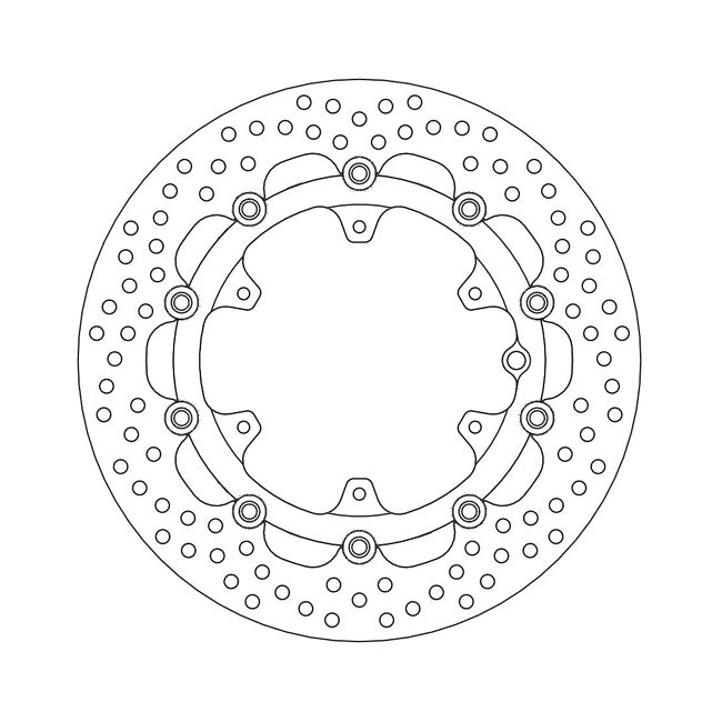 Moto-Master Brake Disc KTM 690 Enduro 08-10 Moto-Master Halo Front Left Brake Disc for KTM Customhoj