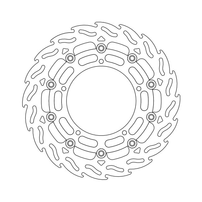 Moto-Master Brake Disc Yamaha FZ6 600 / Fazer / S2 04-10 Moto-Master Flame Front Right Brake Disc for Yamaha Customhoj