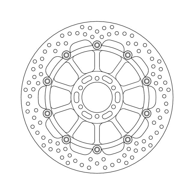 Moto-Master Brake Disc Yamaha FZR 1000 Exup 89-95 Moto-Master Halo Front Left Brake Disc for Yamaha Customhoj