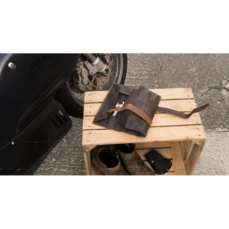 Longride Rollo de herramientas clásico para motocicleta