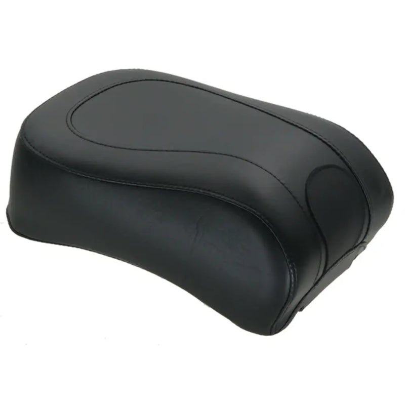 Mustang Standard Touring Passenger Seat for Harley 00-17 Softail Deluxe / Springer Classic / Heritage Springer / Black / Plain / Recessed  - Customhoj