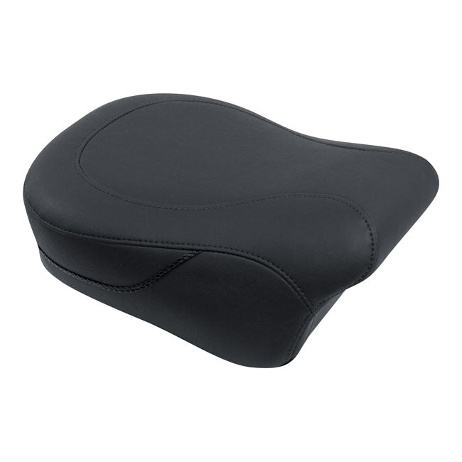 Mustang Standard Touring Passenger Seat for Harley 08-25 Touring (excl. 23-25 CVO; 24-25 Road Glide / Street Glide) / Black / Plain / Non-Recessed  - Customhoj