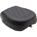 Mustang Standard Touring Passenger Seat for Indian 22-25 Chief / Black / Diamond / Recessed  - Customhoj