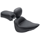 Mustang Standard Touring Solo Seat for Harley 00-06 Softail Fat Boy / Plain / With backrest  - Customhoj