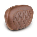 Mustang Touring Sissy Bar Pad for Harley 97-25 Touring (excl. 23-25 CVO; 24-25 Road Glide / Street Glide) / Diamond / Distressed Brown / 30,5 x 23 cm (12" x 9")  - Customhoj