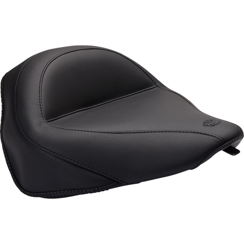 Mustang Wide Touring Solo Seat for Harley 11-17 Softail Slim / Blackline / Plain / Without backrest  - Customhoj