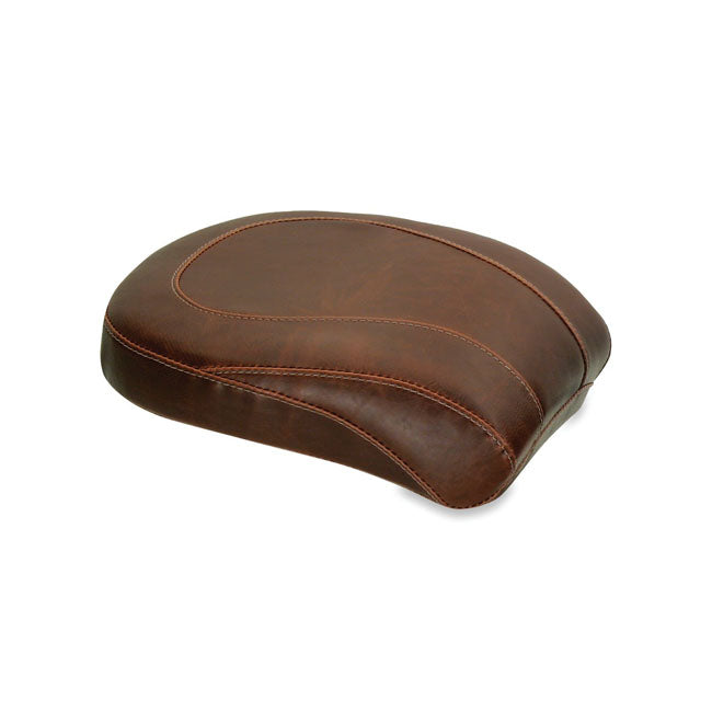 Mustang Wide Tripper Passenger Seat for Harley 00-17 Softail Springer / Heritage / Deluxe / Distressed Brown / Plain  - Customhoj