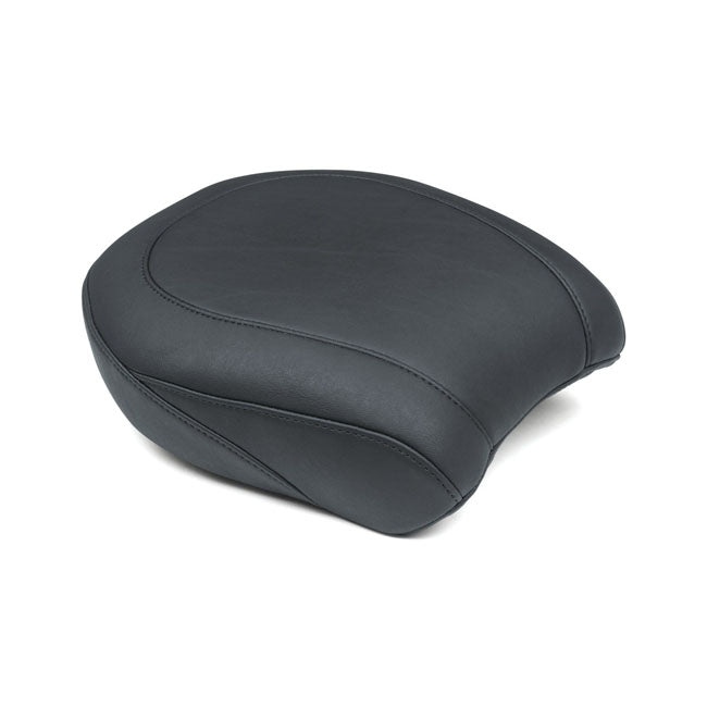 Mustang Wide Tripper Passenger Seat for Harley 14-17 Dyna Fat Bob / Black / Plain  - Customhoj