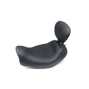 Mustang Wide Tripper Solo Seat for Harley 14-17 Dyna Fat Bob / Plain / Black / With backrest  - Customhoj