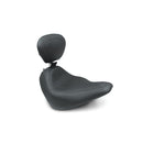 Mustang Wide Tripper Solo Seat for Harley 18-21 Softail Slim / Plain / Black / With backrest  - Customhoj