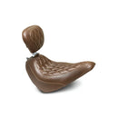 Mustang Wide Tripper Solo Seat for Harley 18-25 Softail Standard / Street Bob / Double Diamond / Distressed Brown / With backrest  - Customhoj