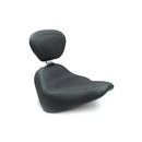 Mustang Wide Tripper Solo Seat for Harley 18-25 Softail Standard / Street Bob / Plain / Black / With backrest  - Customhoj