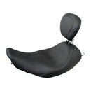 Mustang Wide Tripper Solo Seat for Harley 97-07 Touring Road King / Street Glide / Plain / Black / With backrest  - Customhoj