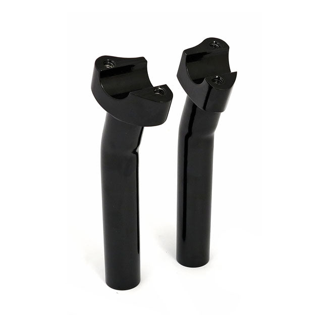 OEM Style Forged Aluminium Pullback Handlebar Risers without Top Clamp Black / 7" (17.7cm)