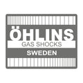 Öhlins Retro Sticker White