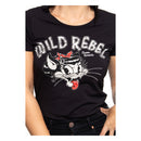 Queen Kerosin Wild Rebel T-Shirt  - Customhoj