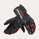 REV'IT! Control Motorcycle Gloves Black/Neon Red / S  - Customhoj