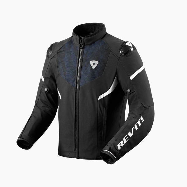 REV'IT! Hyperspeed 2 H2O Motorcycle Jacket Black/Blue / S