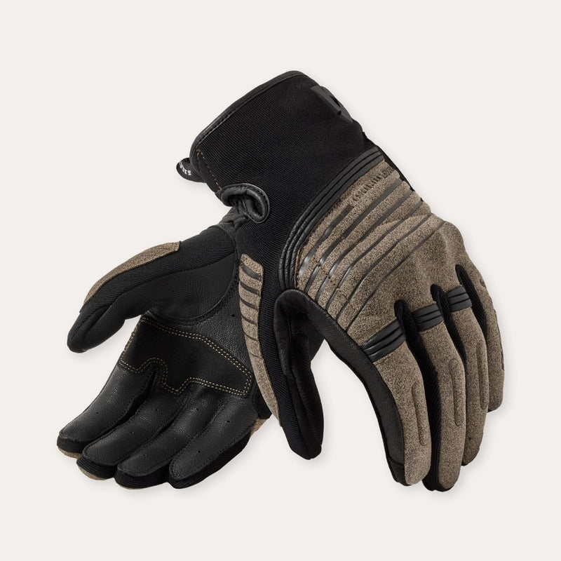 REV'IT! Montford Motorcycle Gloves Sand/Black / S  - Customhoj