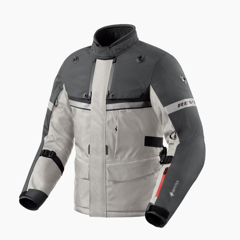 REV'IT! Poseidon 3 GTX Motorcycle Jacket Silver/Anthracite / M