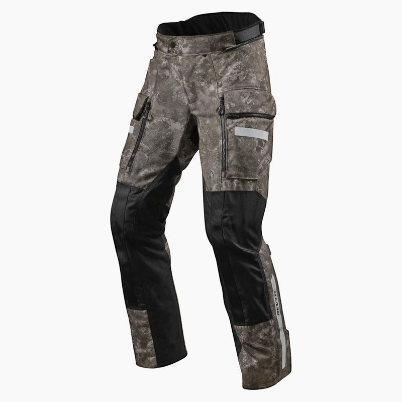 REV'IT! Sand 4 H2O Motorcycle Pants Camo Brown / S / Short