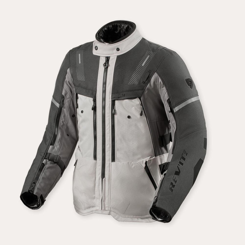 REV'IT! Sand 5 H2O Motorcycle Jacket Silver/Anthracite / S  - Customhoj
