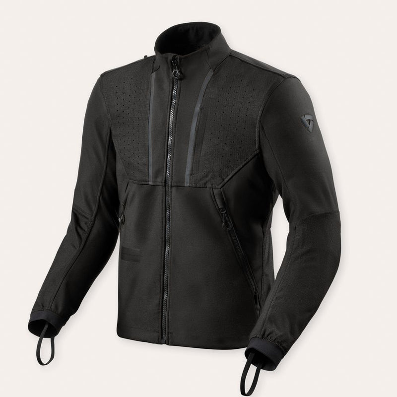 REV'IT! Surface Motorcycle Jacket Black / S  - Customhoj
