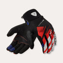 REV'IT! Surge Motorcycle Gloves Black/Red / S  - Customhoj