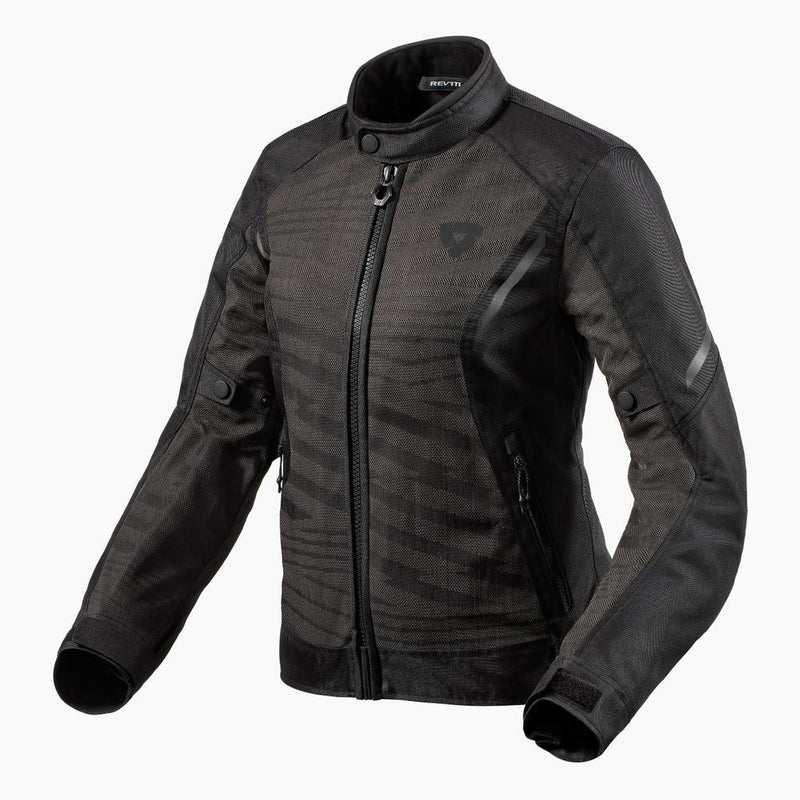 REV'IT! Torque 2 H2O Ladies Motorcycle Jacket Black/Anthracite / 34