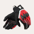 REV'IT! Veloz Motorcycle Gloves Black/Red / S  - Customhoj