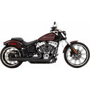 Rinehart 2-into-1 Black M8 Exhaust System for Harley 18-25 Softail Deluxe / Slim / Street Bob / Low Rider / Fat Bob  - Customhoj