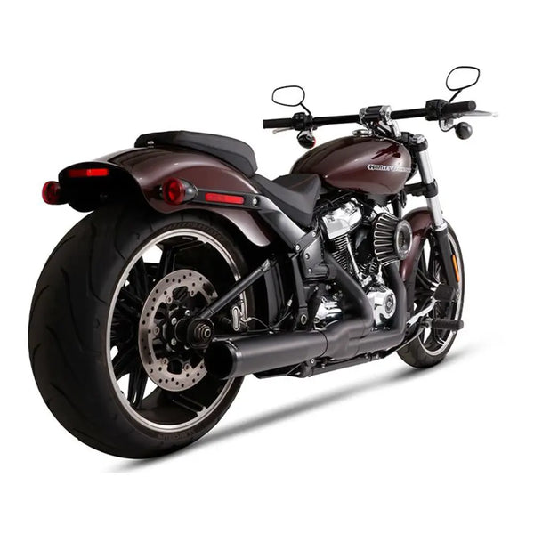 Sistema de escape Rinehart 2 en 1 M8 negro para Harley