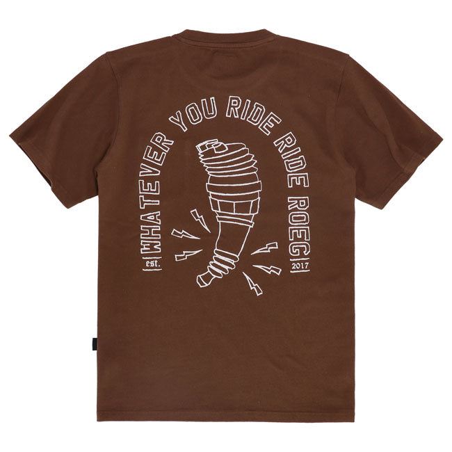 Roeg Ryder T-Shirt Brown / S  - Customhoj