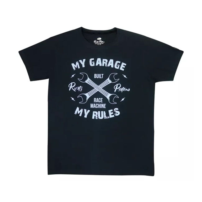 Rusty Pistons Garage T-Shirt Black / S