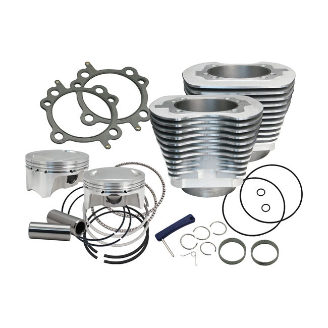 S&S 100" Sidewinder Big Bore Kit for Harley Twin Cam 00-06 Softail with 88" Twin Cam Engine / Silver