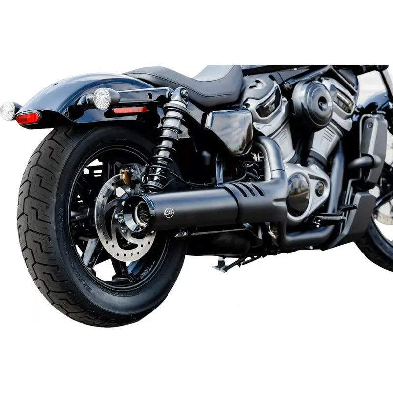 S&S ECE-Approved Grand National Slip-On Mufflers for Harley 22-24 RH 975 / S Nightster / Black