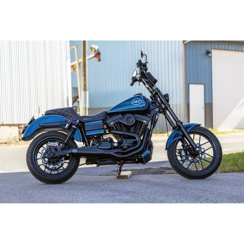 S&S Qualifier Stainless Steel 2-into-1 Exhaust System for Harley  - Customhoj