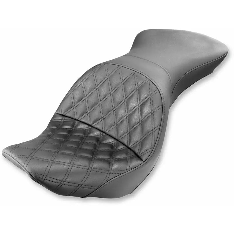 Saddlemen Explorer Touring Motorcycle Seat for Harley 07-17 Softail FLSTF / B / Lattice Stitch / Without Backrest