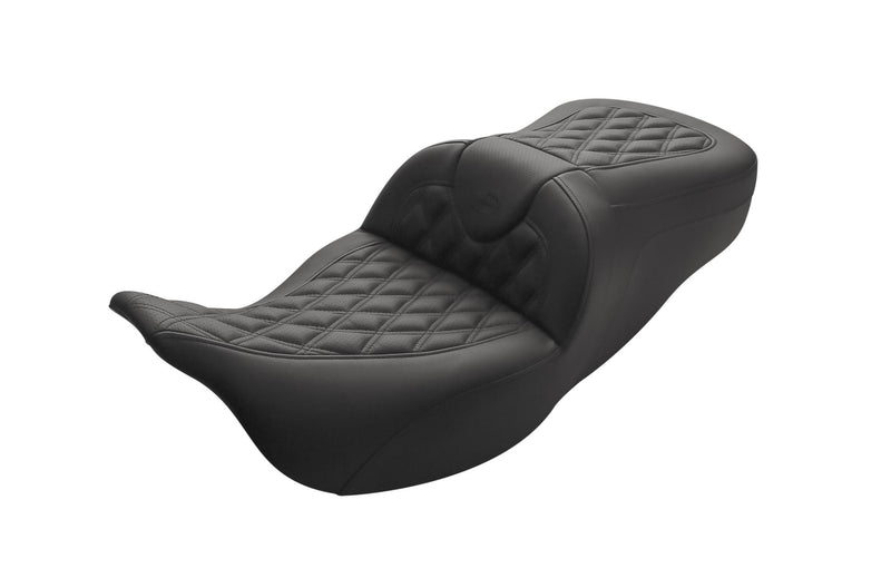 Saddlemen Extended Reach Lattice Stitch Road Sofa Seat for Harley 08-23 FLHT/FLHR/FLTR/FLTRU/FLTRK/FLTRX/FLHX (EXCEPT 23 FLHXSE/FLTRXSE)