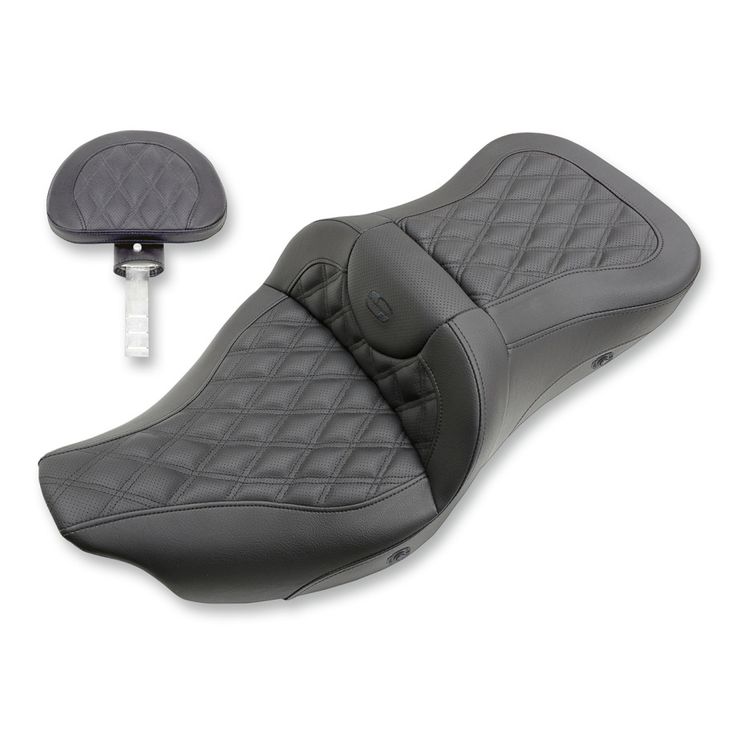 Saddlemen Extended Reach Lattice Stitch Road Sofa Seat for Harley