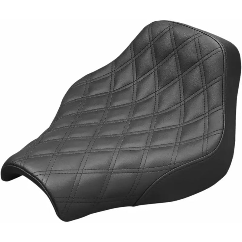 Saddlemen Renegade Lattice Stitch Solo Seat For Harley 18-24 Softail FXBB / FXBBS / FXST / Black