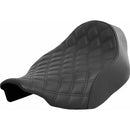 Saddlemen Renegade Solo Motorcycle Seat For Harley 24-25 Touring Road Glide / Street Glide / Lattice Stitch / Black  - Customhoj