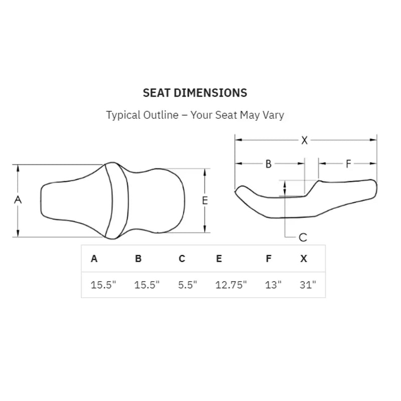 Saddlemen Road Sofa Seat for Harley