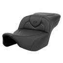Saddlemen Roadsofa Extended Reach Plain Seat for Harley 24-25 Touring Road Glide / Street Glide / Black / Without heating / Without backrest  - Customhoj