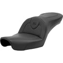 Saddlemen Roadsofa Plain Seat for Harley 96-03 Dyna (excl. Wide Glide) / Black / Without heating / Without backrest  - Customhoj