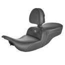 Saddlemen Roadsofa Plain Seat for Harley 97-07 Touring Electra Glide / Road Glide / Carbon Fiber / Without heating / With backrest  - Customhoj