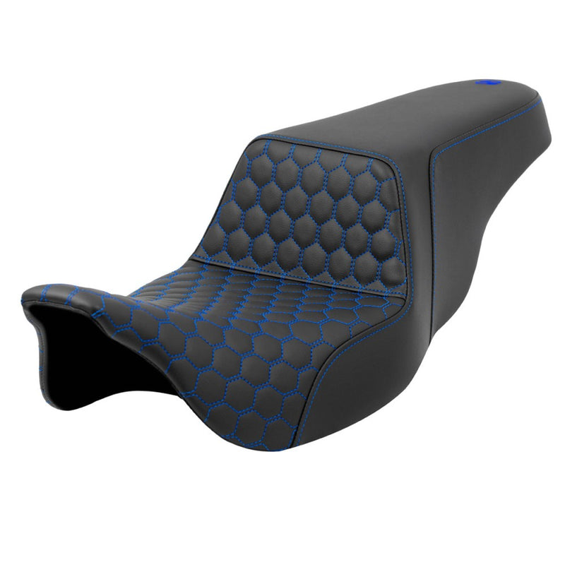 Saddlemen Step-Up Extended Reach Honeycomb for Harley 08-25 Touring (excl. 23-25 CVO; 24-25 Road Glide / Street Glide) / Black / Blue  - Customhoj